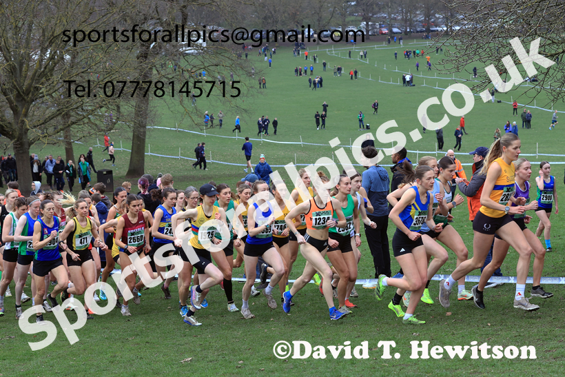 Senior Womens 2026 UK CAU Inter Counties Cross Country, Wollaton Park, Nottingham. Photo: David T. Hewitson/Sports for All Pics